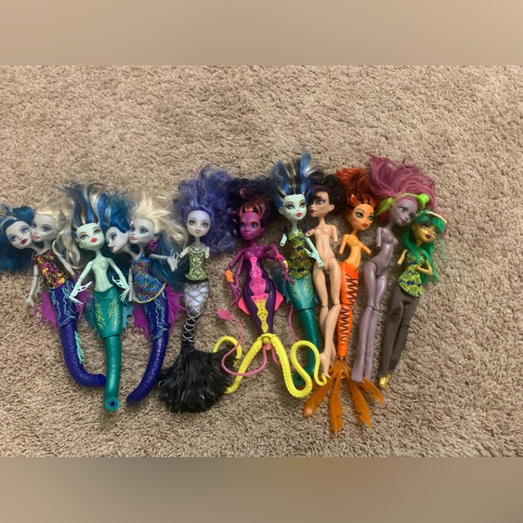 monster high Other - Mattel Monster High dolls vintage lot Of 9